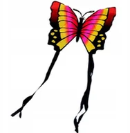 Zabawki i gry sportowe - LATAWIEC MOTYL 88x78CM RÓŻOWO ŻÓŁTY ENERO - miniaturka - grafika 1