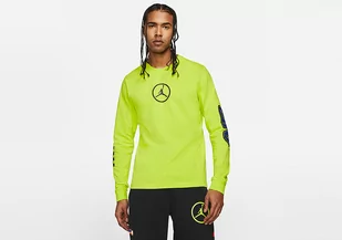 Nike Air Jordan Sport Dna Hbr Long-Sleeve Crew Cyber - Koszulki męskie - miniaturka - grafika 1