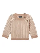 Bluzy i sweterki niemowlęce - Noppies Sweter "Gan" w kolorze jasnobrązowym - miniaturka - grafika 1