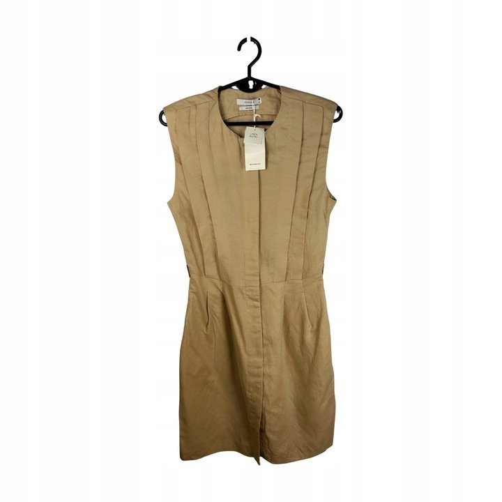 Sukienka Damska Beżowa Len Rozmiar XS *Reserved*