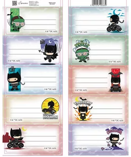 Beniamin, Naklejki Na Zeszyty Batman - Szkolne artykuły papiernicze - miniaturka - grafika 1