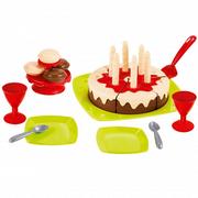 Zabawki AGD - Ecoiffier Zestaw urodzinowy z tortem i akcesoriami 25 elementów - miniaturka - grafika 1