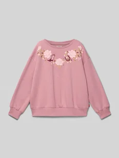 Bluza z okrągłym dekoltem - Swetry dla dziewczynek - miniaturka - grafika 1