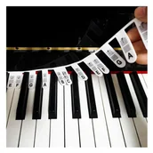 Akcesoria do instrumentów klawiszowych - Nakładki silikonowe na pianino 88 klawiszy - wielokrotnego użytku - miniaturka - grafika 1