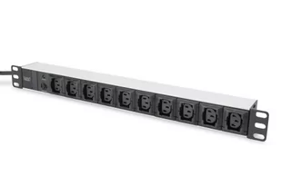 Digitus LISTWA ZASILAJĄCA PDU 19"", 1U, 10 IEC C13, 10A, 2500W, ALUMI (DN-95404) - Listwy zasilające - miniaturka - grafika 2