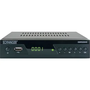 Schwaiger DSR500HD set-top box (dekoder STB) Kabel. Full HD Czarny - Tunery DVB-T - miniaturka - grafika 1