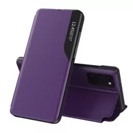 Etui i futerały do telefonów - Eco Hurtel Leather View Case elegancki futerał etui z klapką i funkcją podstawki Samsung Galaxy A72 4G fioletowy - miniaturka - grafika 1