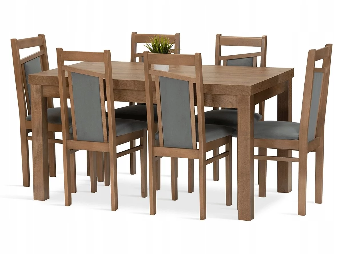 Komplet zestaw MAGDA stół 140+40/80 6 krzeseł