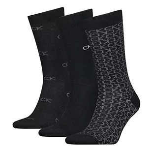 Calvin Klein Męskie skarpety na prezent (3 sztuki), Black Combo., rozmiar uniwersalny - Skarpetki męskie - miniaturka - grafika 1