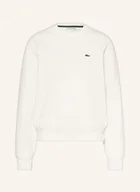 Bluzy damskie - Lacoste Bluza Nierozpinana weiss - LACOSTE - miniaturka - grafika 1