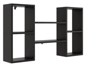 Półki do salonu - Czarna Wisząca Półka Na Książki W6-G16 - miniaturka - grafika 1