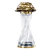 Lampiony i znicze - Znicz Rose Deluxe 18 x 40 cm 52 h 160 g złoty / czarny - miniaturka - grafika 1