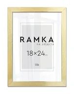 Ramki na zdjęcia - Ramka na zdjęcia 18x24 cm Złota - miniaturka - grafika 1