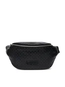Nerki - Calvin Klein Nerka Emblem Aop Coated Waistbag LV04D3135G Czarny - miniaturka - grafika 1
