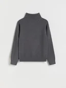 Bluzy dla chłopców - Reserved - Sweter z wiskozą - ciemnoszary - miniaturka - grafika 1