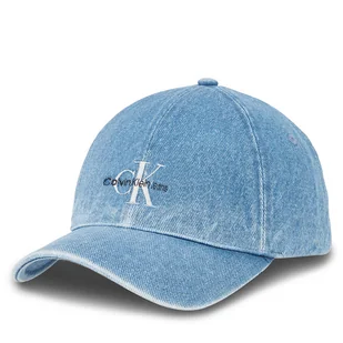 Czapka z daszkiem Calvin Klein Denim K60K611979 Niebieski - Czapki damskie - miniaturka - grafika 1