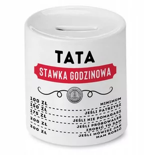 Skarbonka Dla Taty Idealny na Urodziny Prezent z Nadrukiem ze Zdjęciem - Skarbonki - miniaturka - grafika 1