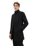 Płaszcze męskie - TOM TAILOR męski płaszcz wełniany, 2999 - Black, XXL - miniaturka - grafika 1