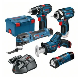 Zestaw BOSCH, 12 V GSR/GSA/GDR/GOP/GLI + 3x2,0Ah + L-BOXX B0615990K11 - Zestawy elektronarzędzi - miniaturka - grafika 1