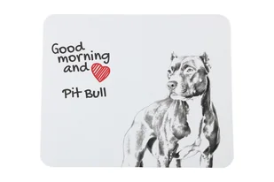 Pitbull Amerykański podkładka pod mysz z psem Art-Dog - Podkładki pod mysz - miniaturka - grafika 1