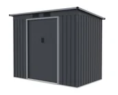 Altany ogrodowe - LANITPLAST domek ogrodowy narzędziowy HALLE 74 ANTRACYT - miniaturka - grafika 1