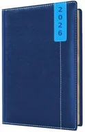 Kalendarze - Kalendarz 2026 A4 dzienny registry niebieski - kalendarz - miniaturka - grafika 1