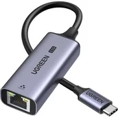 Złącza, przejściówki, adaptery - Ugreen Adapter USB-C - Ethernet (RJ45) 2.5Gb/s, CM648, szary - miniaturka - grafika 1