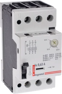 Legrand WYCZNIK SILNIKOWY M250 0,63 A 606803 - Wyłączniki światła i elektryczne - miniaturka - grafika 4