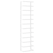 Wieszaki łazienkowe - vidaXL Stojak na ręcznik, biały, 24x12x96 cm, stalowy - miniaturka - grafika 1