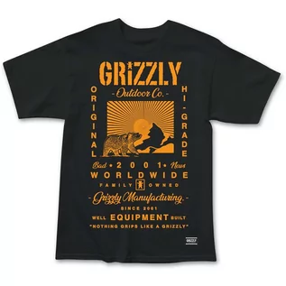 Koszulki męskie - Grizzly koszulka Tagline Ss Tee Blk BLK) rozmiar M - grafika 1