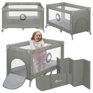 Łóżeczka i kojce - Łóżeczko turystyczne kojec dla dziecka + torba i materac Lionelo Stefi - miniaturka - grafika 1