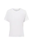 Koszulki i topy damskie - Calvin Klein Damska koszulka do spania Kobiety Bawełna biały jednolity, M - miniaturka - grafika 1