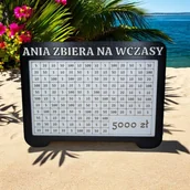 Skarbonki - Skarbonka "Zebra" z celem do wykreślania. Twoje wyzwanie / Tracker - miniaturka - grafika 1