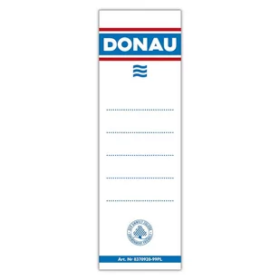 Donau Etykiety wsuwane do segregatora , 48x153mm, dwustronne, 20szt. 8370920-09PL - Etykiety samoprzylepne i bloki etykiet - miniaturka - grafika 1