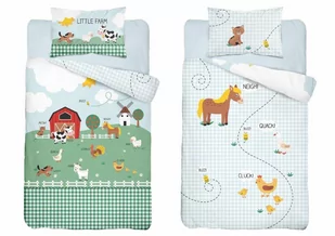 Pościel bawełniana dziecięca 90x120 4991a farma - Pościel dla dzieci - miniaturka - grafika 1