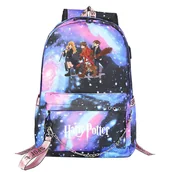 Plecaki - Htclv Plecak Harry Potter dla nastolatków - Unisex School Travel Bag z kreskówkowym wzorem, duża pojemność - Modne studenckie codzienne mochilas Wy... - miniaturka - grafika 1