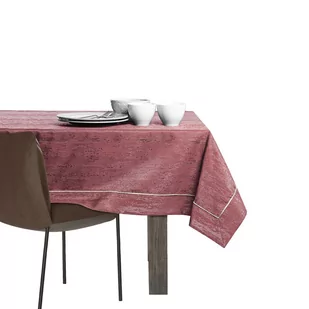 Obrus Vesta Różowy Tłoczony Nowoczesny 110x110 AmeliaHome - TCLOTH/AH/VESTA/BRD/PPG/OLDROSE/110X110 - Obrusy i serwetki - miniaturka - grafika 4