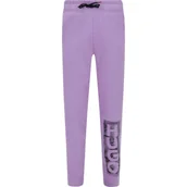 Spodnie sportowe damskie - HUGO KIDS Spodnie dresowe | Regular Fit - miniaturka - grafika 1