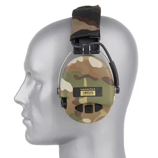 Sordin - Aktywne ochronniki słuchu Supreme Pro-X + LED -Multicam/Woodl - Ochronniki słuchu - miniaturka - grafika 3