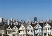 Plakaty - The infamous row of Victorian houses across from Alamo Square Park, in San Francisco, Carol Highsmith - plakat 42x29,7 cm - miniaturka - grafika 1