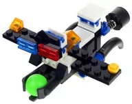 Klocki - Nobo Kids, Klocki Konstrukcyjne 2w1 Auto Policyjne Samolot - miniaturka - grafika 1