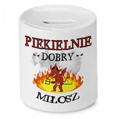 Skarbonki - Skarbonka dla Miłosza na Urodziny Idealny Prezent z Nadrukiem ze Zdjęciem + Opakowanie na prezent (wzór 02) - miniaturka - grafika 1