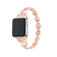 Akcesoria do smartwatchy - Pasek bransoletka do Apple Watch 42/44/45 wzór 3 różowozłota - miniaturka - grafika 1