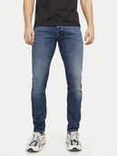 Spodnie męskie - Jack & Jones Jeansy Iglenn Fox 12250486 Niebieski Slim Fit - miniaturka - grafika 1