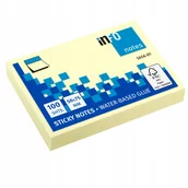 Etykiety samoprzylepne i bloki etykiet - Karteczki kolorowe samoprzylepne kostka biurowa 50x75 mm 100 k notes żółty - miniaturka - grafika 1