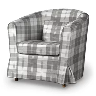 Dekoria Fire retar ding IKEA EKTORP Tullsta Pokrowiec na krzesło Cover  szary i biały Tartan 665-115-79 - Pokrowce na meble - miniaturka - grafika 1