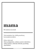Plakaty - Galeria Plakatu, Plakat, Słownik Wyrazów Bardzo Bliskich, Mama, 20x30 cm - miniaturka - grafika 1