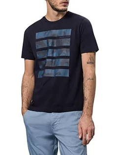Koszulki męskie - Pierre Cardin Męski T-shirt z okrągłym dekoltem, 6000., L - grafika 1
