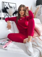 Dresy damskie - Komplet damski dresowy MILIAN fuksja Dstreet AY0823-L - miniaturka - grafika 1