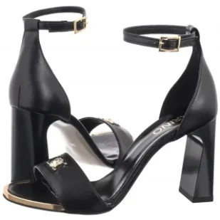 Sandały Czarne 5458/076-P (KN14-a) Karino - Sandały damskie - miniaturka - grafika 1